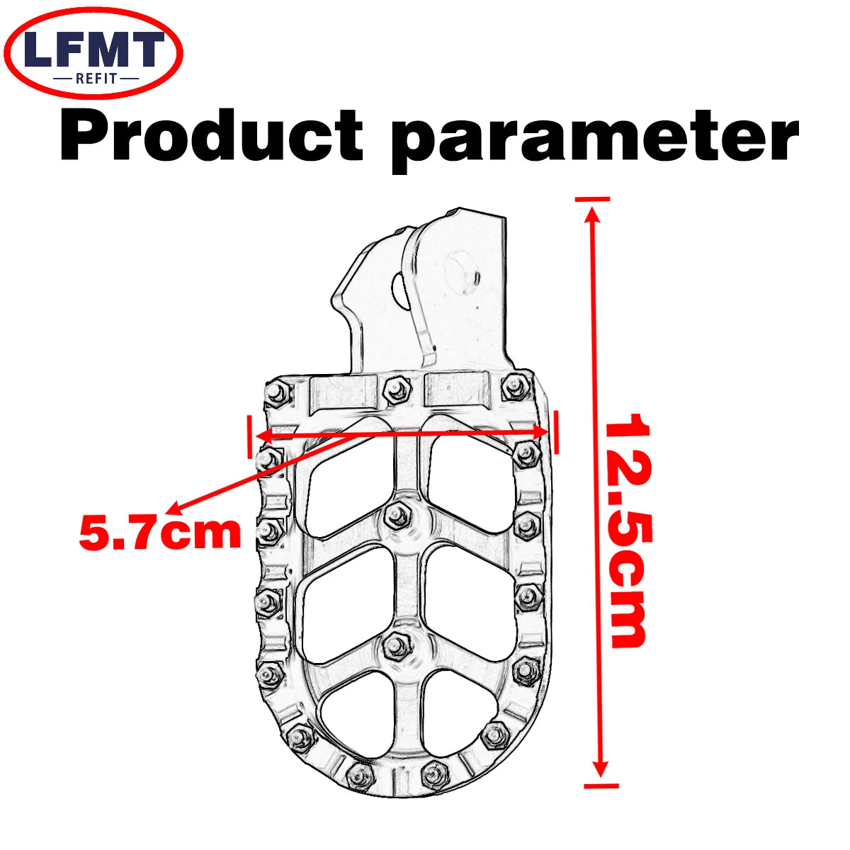 E-moto foot pegs
